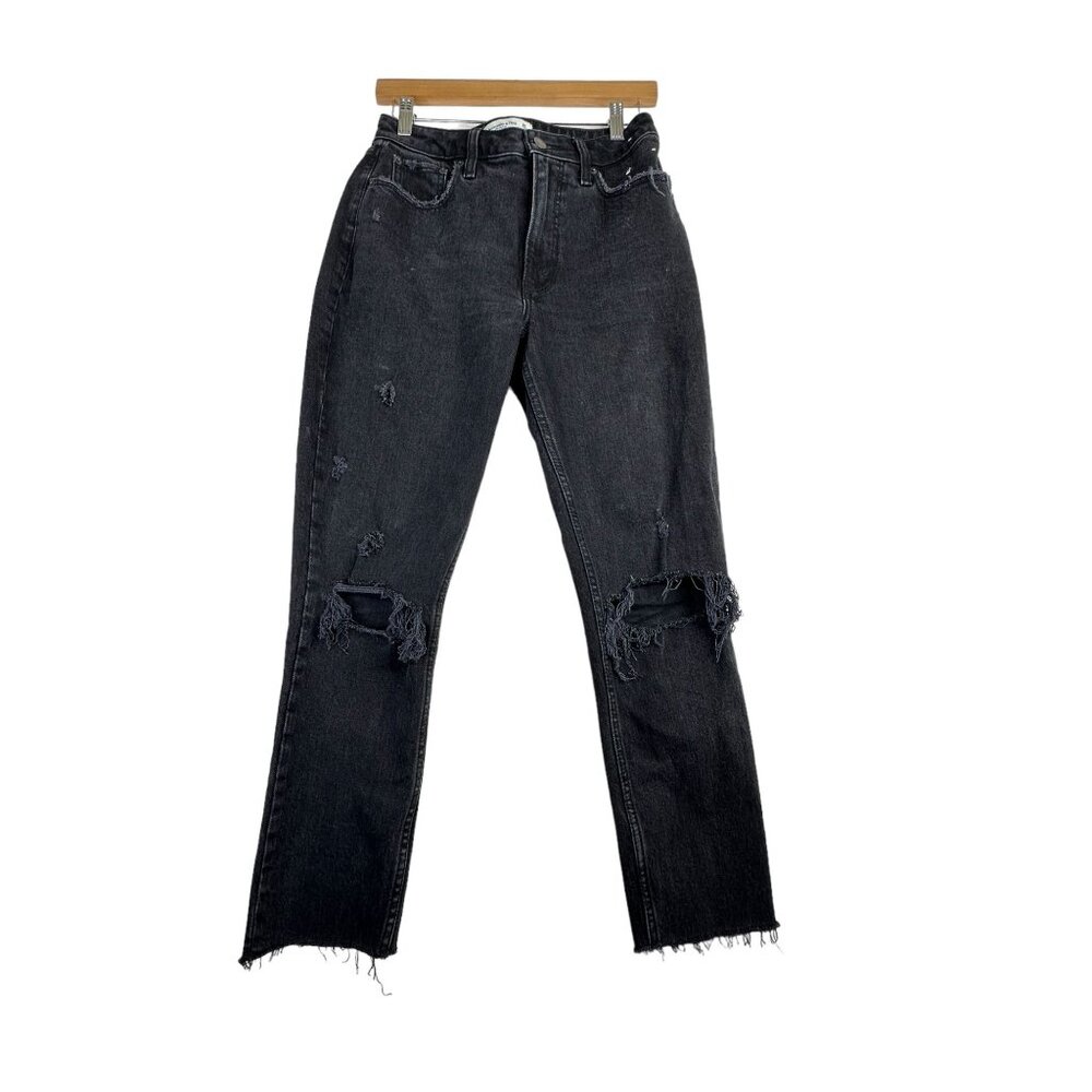 Abercrombie & Fitch The Skinny High‎ Rise Curve Love Jeans size 26 Short Black
